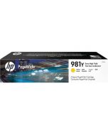 Hp 981Y Extra High Yield Pagewide Ink Yellow Cartridge L0R15A