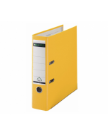 LEITZ 180 LEVER ARCH FILE POLY 80MM A4 YELLOW (PACK OF 10 FILES) 10101015