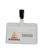 ANNOUNCE VISITOR NAME BADGE 60X90MM (PACK OF 25) PV00921