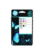HP 932 BLACK / HP 933 CMY ORIGINAL INK CARTRIDGE (PACK OF 4) 6ZC71AE