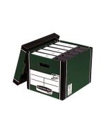 FELLOWES BANKERS BOX PREMIUM PRESTO STORAGE BOX GREEN/WHITE (PACK OF 10 BOXES) (12 FOR THE PRICE OF 10)7260801