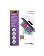 FELLOWES A4 SELF ADHESIVE ENHANCE LAMINATING POUCHES(PACK OF 100)53022