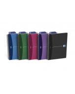 OXFORD POLY OPAQUE WIREBOUND NOTEBOOK A5 ASSORTED (PACK OF 5) 100101300