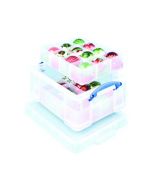 REALLY USEFUL CLEAR 21 LITRE PLASTIC DIVIDED STORAGE BOX 21C+6T+12T
