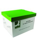 Q-CONNECT MEGASTORE BOX GREEN AND WHITE (PACK OF 10 BOXES) KF21738