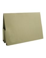 EXACOMPTA GUILDHALL LEGAL DOUBLE POCKET WALLET FOOLSCAP GREEN (PACK OF 25) 214-GRN
