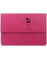 Q-CONNECT DOCUMENT WALLET FOOLSCAP RED (PACK OF 50 WALLETS) KF23016