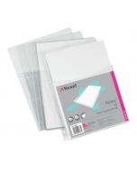 REXEL NYREX EXTRA CAPACITY POCKET A4 CLEAR (PACK OF 5 POCKETS) 13680