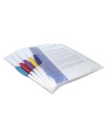 RAPESCO PIVOT CLIP FILES A4 ASSORTED (PACK OF 5 FILES) 0786