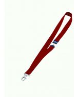 DURABLE TEXTILE BADGE LANYARD 20MM RED (PACK OF 10) 8137/03