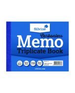 SILVINE CARBONLESS TRIPLICATE MEMO BOOK 102X127MM (PACK OF 5) 707