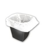 2WORK SQUARE BIN LINERS 30 LITRE WHITE (PACK OF 1000) KF73380