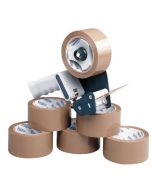 TAPE DISPENSER WITH 6 ROLLS POLYPROPYLENE TAPE 50MMX66M (PACK OF 6) 9761BDP01