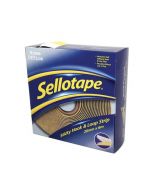 SELLOTAPE STICKY HOOK AND LOOP STRIP 6M (PERMANENT, SELF-ADHESIVE HOOK AND LOOP STRIP) 1445180 (PACK OF 1)