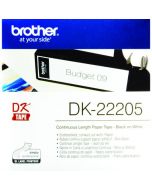 BROTHER BLACK ON WHITE CONTINUOUS LENGTH PAPER TAPE 62MM DK22205 (PACK OF 1)