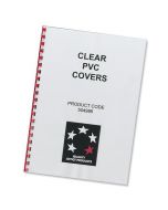 5 STAR OFFICE COMB BINDING COVERS PVC 150 MICRON A4 CLEAR [PACK 100]