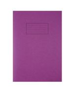 SILVINE EXERCISE BOOK RULED WITH MARGIN A4 PURPLE (PACK OF 10) EX111