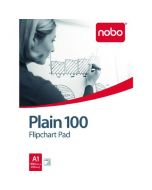 NOBO PLAIN FLIPCHART PAD A1 100 SHEET (PACK OF 2) 34633681