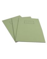SILVINE EXERCISE BOOK RULED WITH MARGIN A4 GREEN (PACK OF 10) EX110