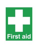 SAFETY SIGN FIRST AID 100X250MM PVC FA00607R (PACK OF 1)