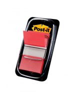 3M POST-IT INDEX TAB 50 TABS 25MM RED WITH DISPENSER  680-1