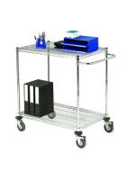 MOBILE TROLLEY 2-TIER CHROME 372995