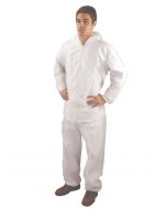 NON-WOVEN COVERALL XLARGE 46-50 INCH WHITE DC03 (PACK OF 1)