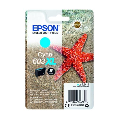 Epson 603 XL Starfish CYMK Multipack