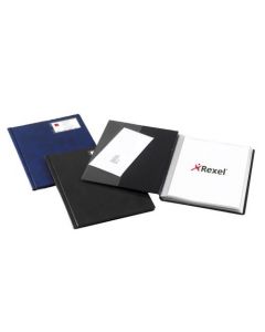 REXEL NYREX SLIMVIEW A4 DISPLAY BOOK 50 POCKET BLACK 10048BK
