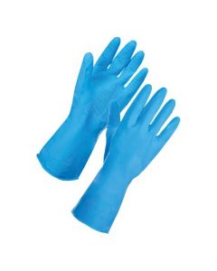 SUPERTOUCH HOUSEHOLD LATEX GLOVES LARGE BLUE REF 13313 [PAIR]