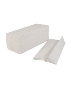 FLUSHABLE HAND TOWEL C-FOLD 2-PLY 100 TOWELS PER SLEEVE WHITE REF 1104015 [PACK 24]