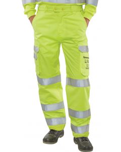 BEESWIFT HIGH VISIBILITY  TROUSERS SATURN YELLOW 48 (PACK OF 1)