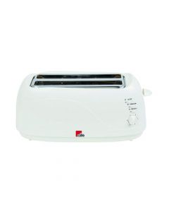 MYCAFE WHITE 4 SLICE TOASTER (REHEAT, DEFROST AND CANCEL BUTTONS) EV3005