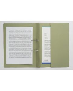 EXACOMPTA GUILDHALL RIGHT HAND TRANSFER SPIRAL POCKET FILE 315GSM FC GREEN (PACK OF 25 FILES) 211/90662Z