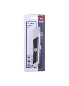 DELI STEEL UTILITY KNIFE WITH RETRACTABLE BLADE (PACK OF 1)