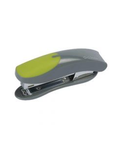 Q-CONNECT MINI PLASTIC STAPLER GREY/GREEN (CAPACITY: 12 SHEETS OF 80GSM PAPER) KF00991 (PACK OF 1)