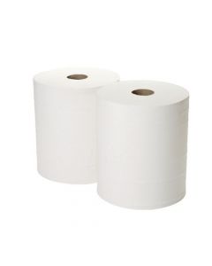 2WORK 2-PLY FORECOURT ROLL 260M WHITE (PACK OF 2) 1WH100