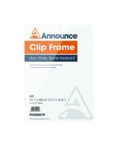 ANNOUNCE METAL CLIP FRAME A3 PHT00079 (PACK OF 1)