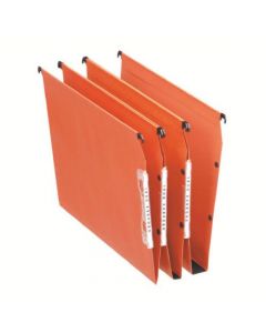 ESSELTE ORGAREX 30MM LATERAL FILE A4 ORANGE (PACK OF 25 FILES) 21629