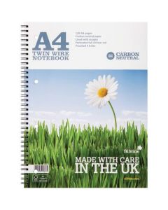SILVINE CARBON NEUTRAL RULED NOTEBOOK A4 120 PAGES (PACK OF 5) R302