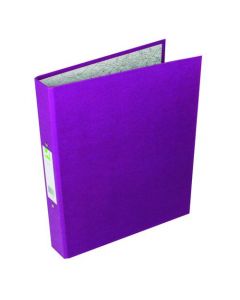Q-CONNECT 2 RING 25MM PAPER OVER BOARD PURPLE A4 BINDER (PACK OF 10 BINDERS) KF01475