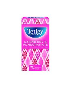 TETLEY RASPBERRY AND POMEGRANATE TEA BAGS (PACK OF 25) 1580A