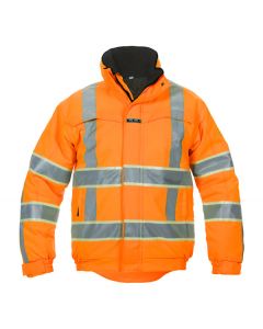 HYDROWEAR INDIA HIGH VISIBILITY GLOW IN DARK PILOT JACKET ORANGE L (PACK OF 1)