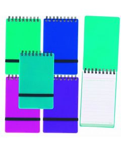 SNOPAKE NOTEGUARD NOTEBOOK 76 X 127MM ASSORTED (PACK OF 5) 14324