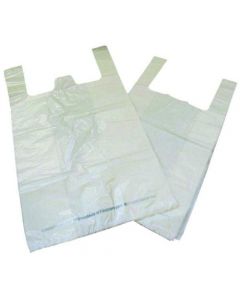 CARRIER BAG BIODEGRADABLE WHITE (PACK OF 1000) MA21135