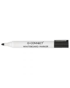 Q-CONNECT DRYWIPE MARKER PEN BLACK (PACK OF 10) KF26035