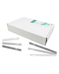 FELLOWES WIRE BINDING COMBS 10MM CAPACITY 51-80 80GSM SHEETS SILVER REF 5327901 [PACK 100]