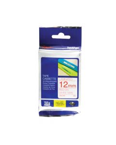 BROTHER P-TOUCH 12MM RED ON WHITE TZE232 LABELLING TAPE (PACK OF 1)
