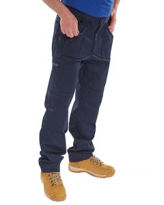 BEESWIFT ACTION WORK TROUSERS NAVY BLUE 40S (PACK OF 1)