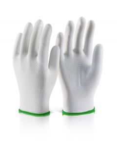 BEESWIFT POLYESTER KNITTED LINER GLOVE WHITE XL  (PACK OF 10)